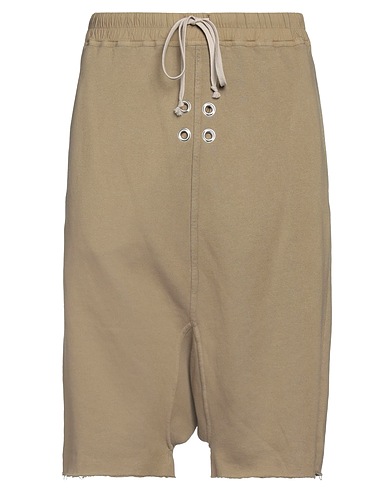 DRKSHDW by RICK OWENS Shorts & Bermuda Military green 100% Cotton, Elastane