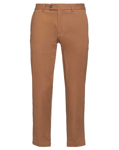 MESSAGERIE Casual trouser PATRIZIO PISCAGLIA Camel 98% Cotton, 2% Elastane