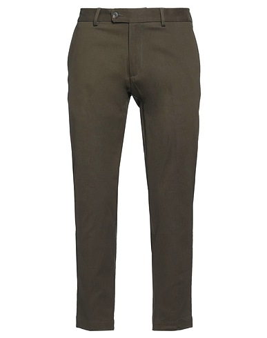 MESSAGERIE Casual trouser PATRIZIO PISCAGLIA Military green 98% Cotton, 2% Elastane