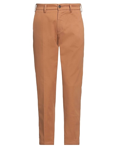 MESSAGERIE Casual trouser Camel 98% Cotton, 2% Elastane