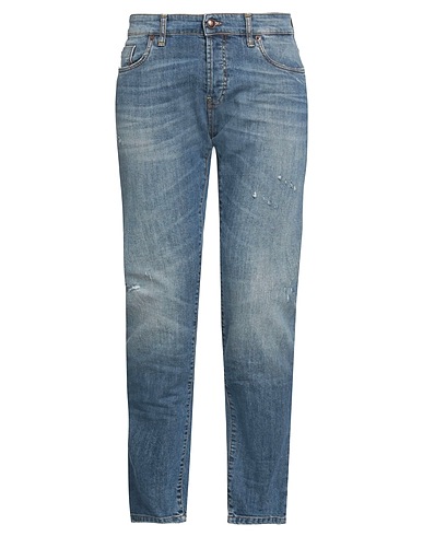 MESSAGERIE Denim pants BLU 98% Cotton, 2% Elastane
