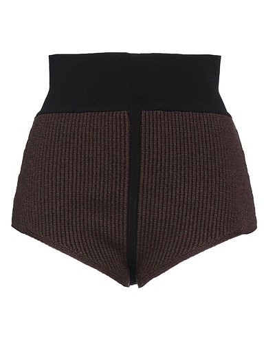 RICK OWENS Shorts & Bermuda Brown 97% Cashmere, 2% Wool, 1% Elastane