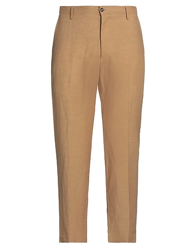 ..,BEAUCOUP Casual trouser Camel 77% Viscose, 23% Linen