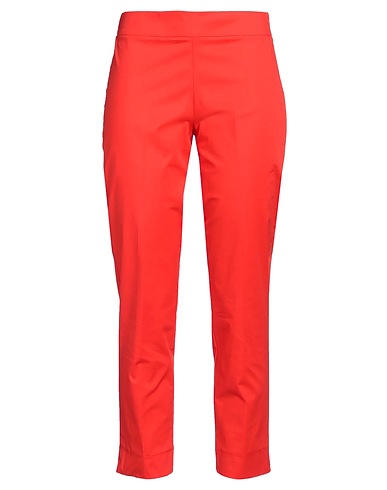 MARIA BELLENTANI Casual trouser Coral 97% Cotton, 3% Elastane