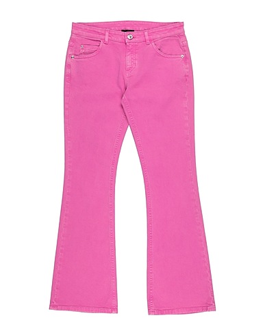 VERSACE YOUNG Denim pants Fuchsia 98% Cotton, 2% Elastane