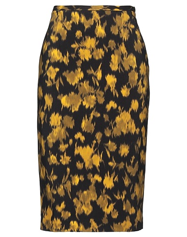MICHAEL MICHAEL KORS Midi skirt Black 96% Virgin Wool, 2% Polyamide, 2% Elastane