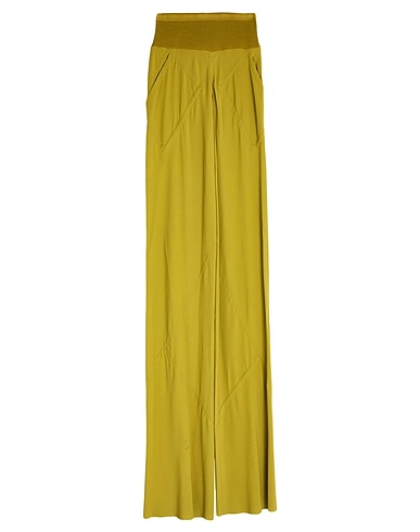 RICK OWENS Pants VERDE LIME 53% Viscose, 47% Acetate, Cotton, Polyamide