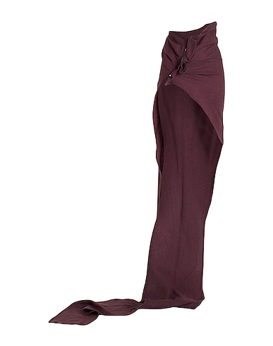 RICK OWENS Long skirt Mauve 100% Wool