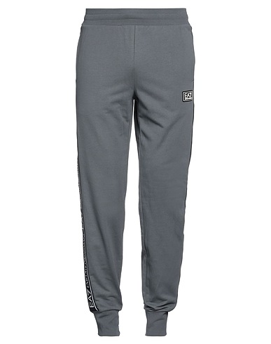 EA7 Casual trouser Grey 100% Cotton, Elastane, Polyester, Polyamide