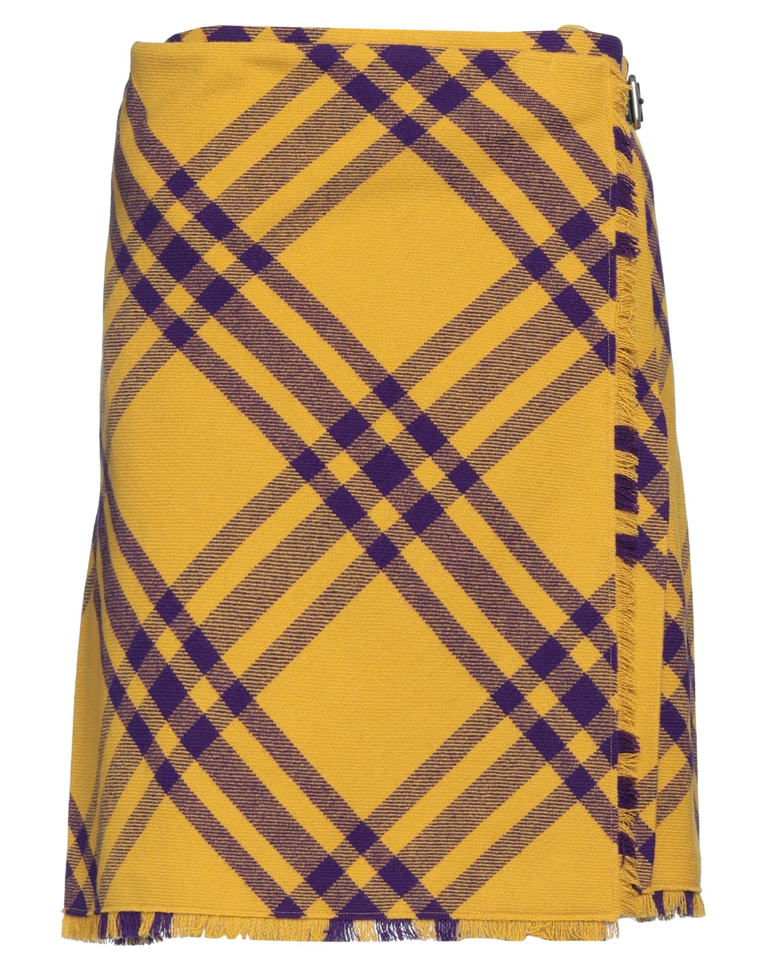 BURBERRY | Yellow Women's Mini Skirt | YOOX