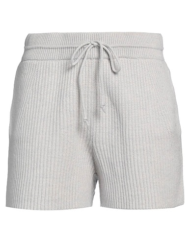HELMUT LANG Shorts & Bermuda Grigio chiaro 100% Lana Merino