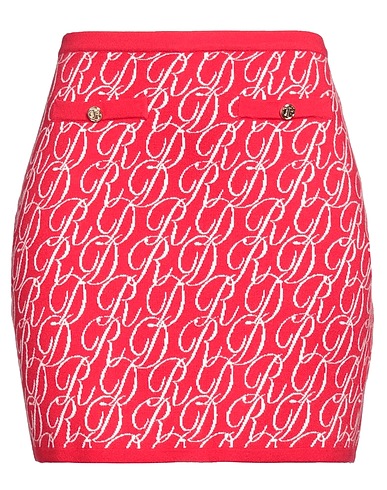 DENNY ROSE Minigonna Rosso 50% Viscosa, 28% Poliestere, 22% Poliammide