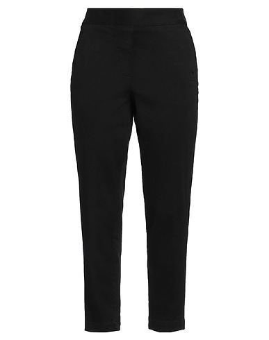 ALESSIA SANTI Casual pants Black 57% Cotton, 40% Viscose, 3% Elastane