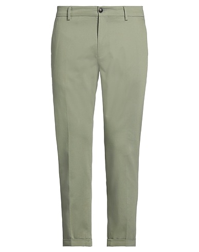 LIU •JO MAN Casual pants Sage green 98% Cotton, 2% Elastane