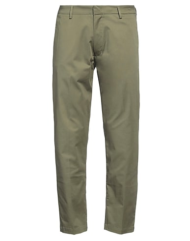 LIU •JO MAN Casual trouser Military green 98% Cotton, 2% Elastane