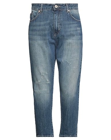 BERNA Denim trousers Blue 100% Cotton
