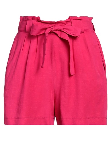 FUTUR3 Shorts & Bermuda Magenta 62% Viscosa, 38% Lino
