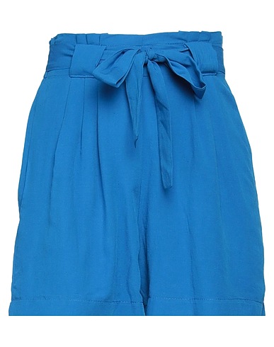 FUTUR3 Shorts & Bermuda Azure 62% Viscose, 38% Linen