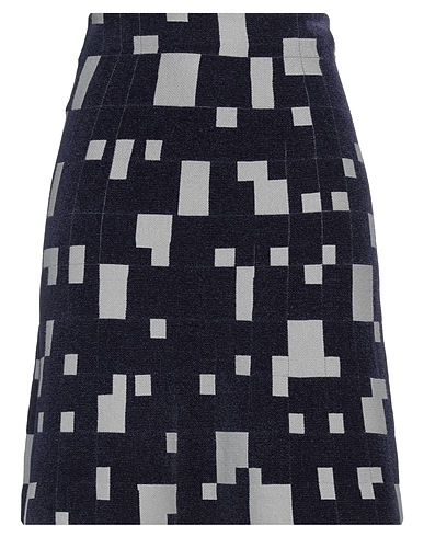 EMPORIO ARMANI Midi skirt Navy blue 58% Polyester, 19% Wool, 19% Acrylic, 2% Elastane, 2% Polyamide