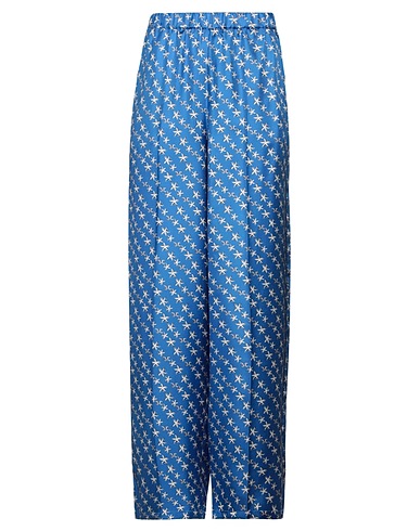MAX MARA Casual trouser Blue 100% Silk