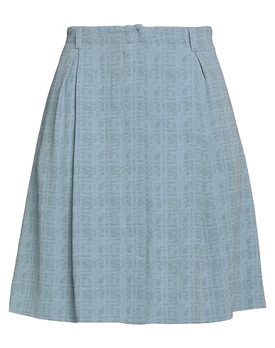 EMPORIO ARMANI Mini skirt Pastel blue 50% Triacetate, 50% Viscose