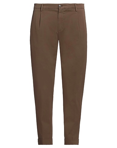 BRIGLIA 1949 Casual trouser Brown 97% Cotton, 3% Elastane