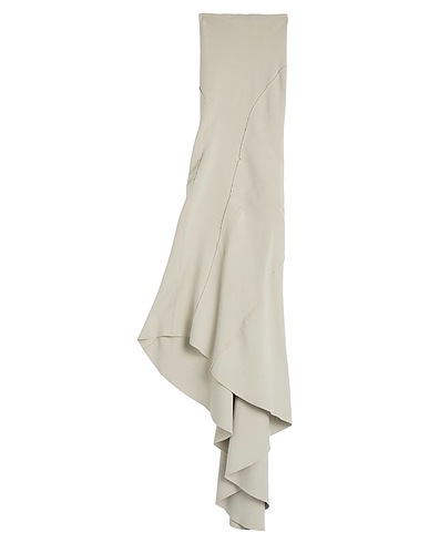 RICK OWENS Long skirt Light grey 90% Cashmere, 7% Elastane, 3% Wool
