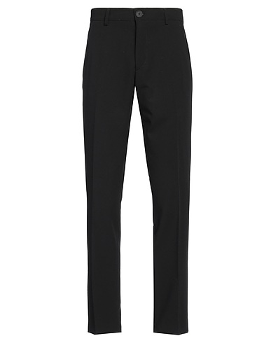 UNGARO Casual pants Black 55% Polyester, 39% Viscose, 6% Elastane