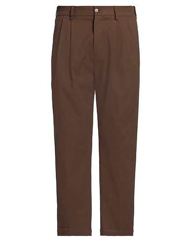 AS YOU ARE Casual trouser Brown 57% Cotton, 40% Nylon, 3% Elastane
