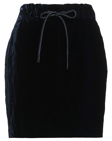 EMPORIO ARMANI Mini skirt Midnight blue 69% Viscose, 31% Cupro, Polyester