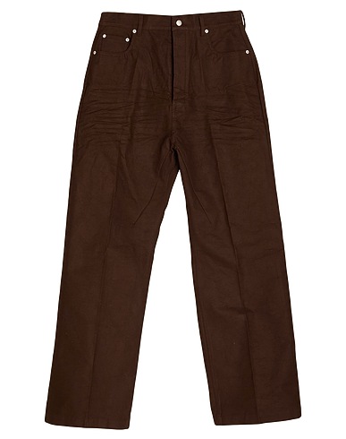 RICK OWENS Casual pants Chocolate brown 100% Cotton