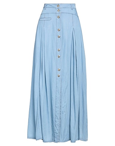GAëLLE Paris Denim skirt Blue 50% Viscose, 50% Lyocell
