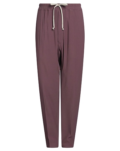 RICK OWENS Casual trouser Mauve 53% Viscose, 47% Acetate, Buffalo Horn