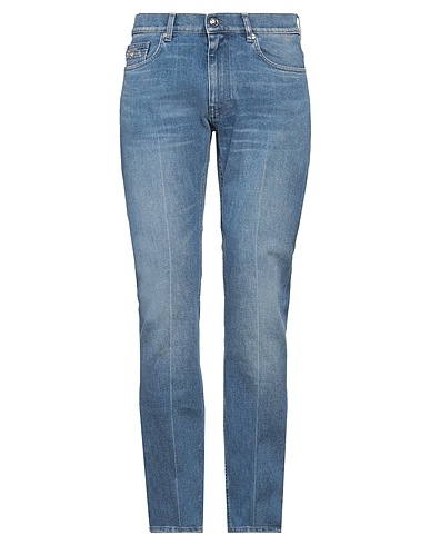 VERSACE Denim trousers Blue 88% Cotton, 11% Polyester, 1% Elastane