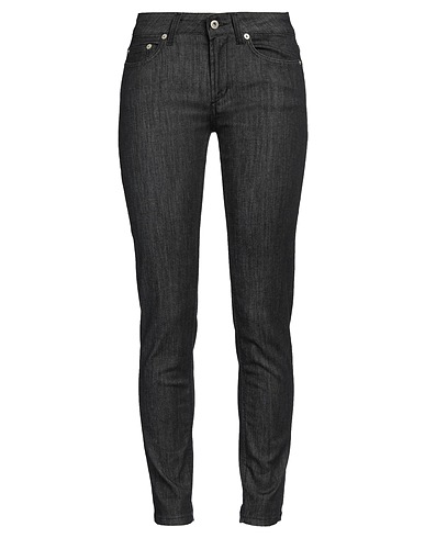 DONDUP Denim trousers Black 90% Cotton, 8% Elastomultiester, 2% Elastane