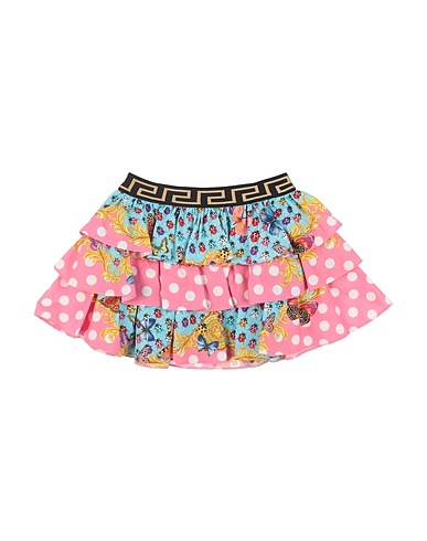 VERSACE YOUNG Skirt Pink 100% Cotton, Polyester, Elastane, Polyamide
