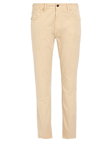 RE_HASH Casual trouser BEIGE 98% Cotton, 2% Elastane