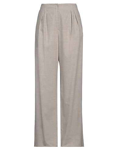 EMPORIO ARMANI Casual trouser Light grey 90% Virgin Wool, 8% Cashmere, 2% Elastane