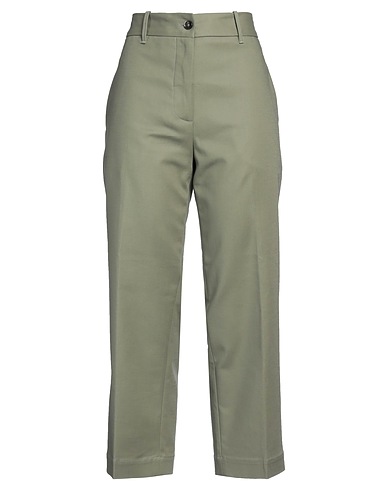 NINE IN THE MORNING Casual trouser Military green 97% Cotton, 3% Elastane