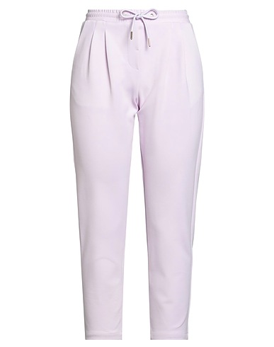 PEOPLE OF SHIBUYA Casual pants Lilac 67% Cotton, 28% Polyamide, 5% Elastane