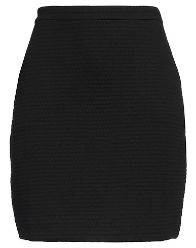 EMPORIO ARMANI Mini skirt Black 38% Acrylic, 33% Cotton, 29% Polyamide