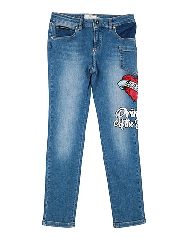 PHILIPP PLEIN Denim trousers Blue 94% Cotton, 4% Polyester, 2% Elastane