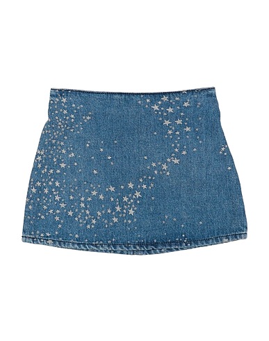 VERSACE YOUNG Denim skirt Blue 100% Cotton