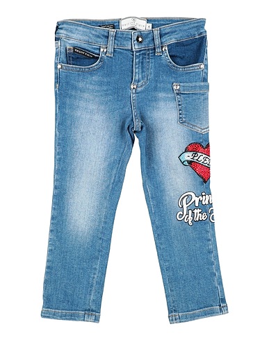 PHILIPP PLEIN Denim trousers 94% Cotton, 4% Polyester, 2% Elastane