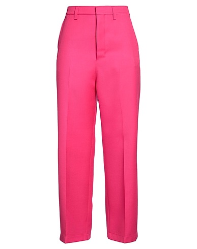 AMI ALEXANDRE MATTIUSSI Casual pants Fuchsia 100% Virgin Wool