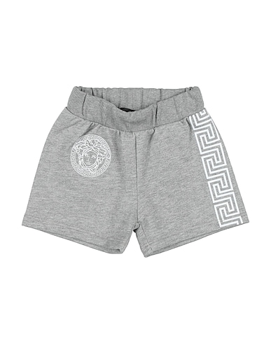 VERSACE YOUNG Shorts & Bermuda GRIGIO CHIARO 100% Cotton, Elastane