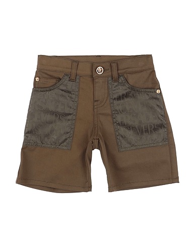 VERSACE YOUNG Shorts & Bermudas Beige 98% Baumwolle, 2% Elastan, Polyamid