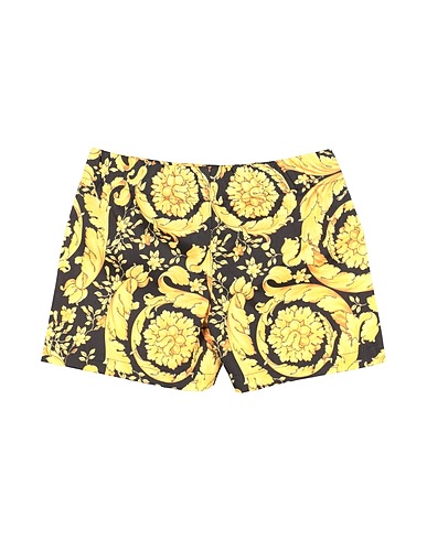 VERSACE YOUNG Shorts & Bermuda Yellow 100% Polyester