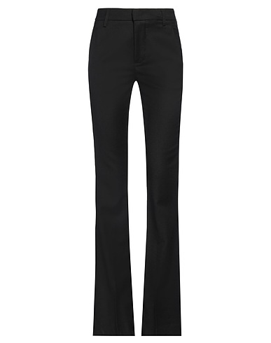 DONDUP Pantalone Nero 99% Lana Vergine, 1% Elastan