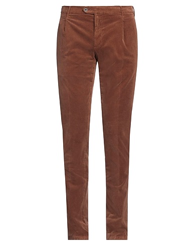 LARDINI Pantalone Marrone 98% Cotone, 2% Elastan